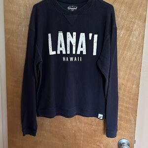 Lanai Hawaii Navy Sweater